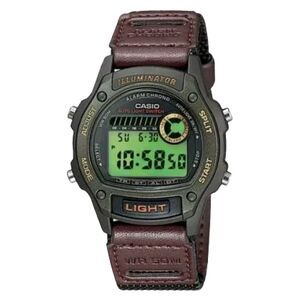 Casio Men's Classic Digital Watch with Green Dial - W-94HF-3AV